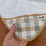 Fralda de Boca Cantinho Premium 100% Algodão - Xadrez e Cores