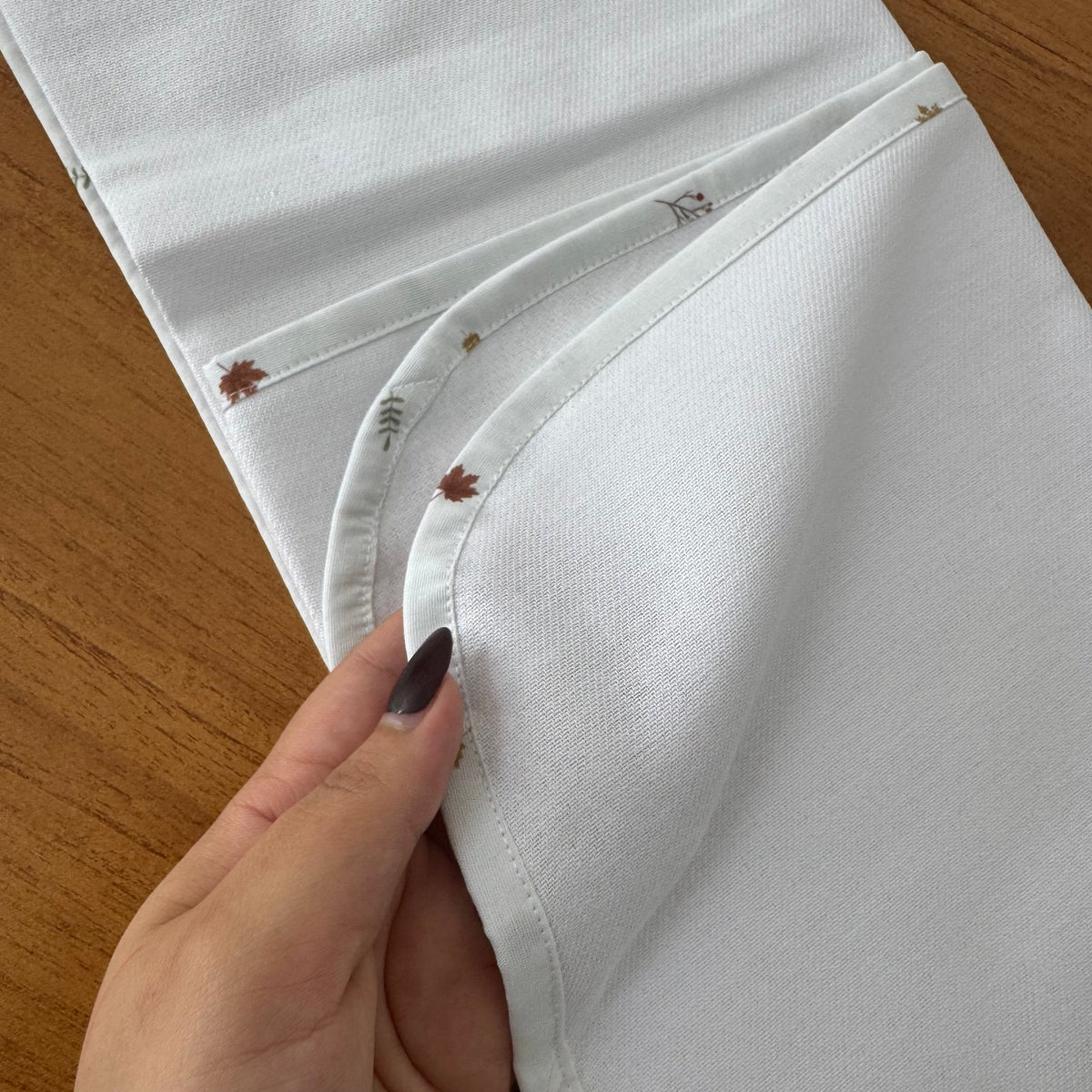 Cueiro Flanelado Premium 100% Algodão - Folhas de Outono