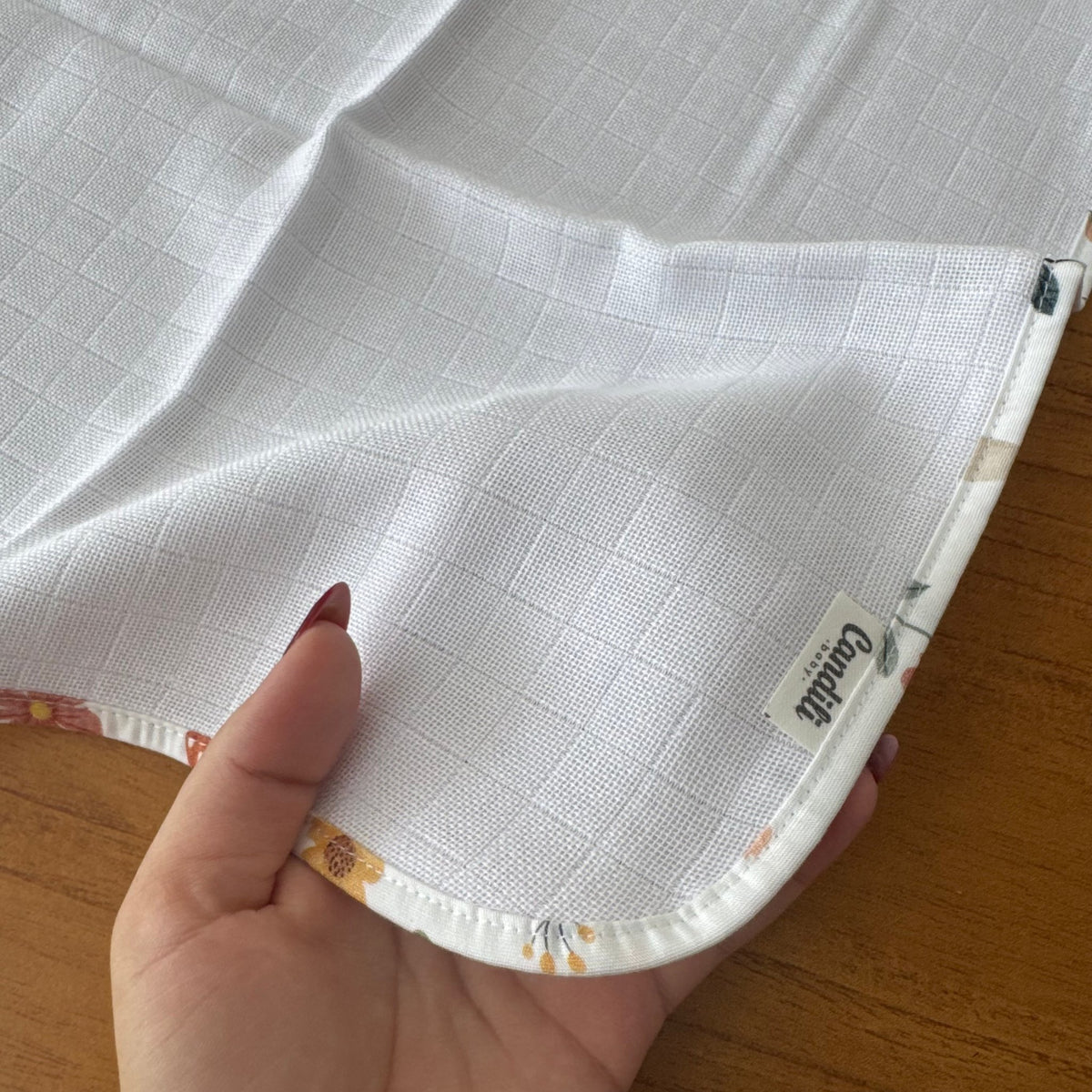Fralda de Boca Slim Premium 100% Algodão - Jardim Encantado