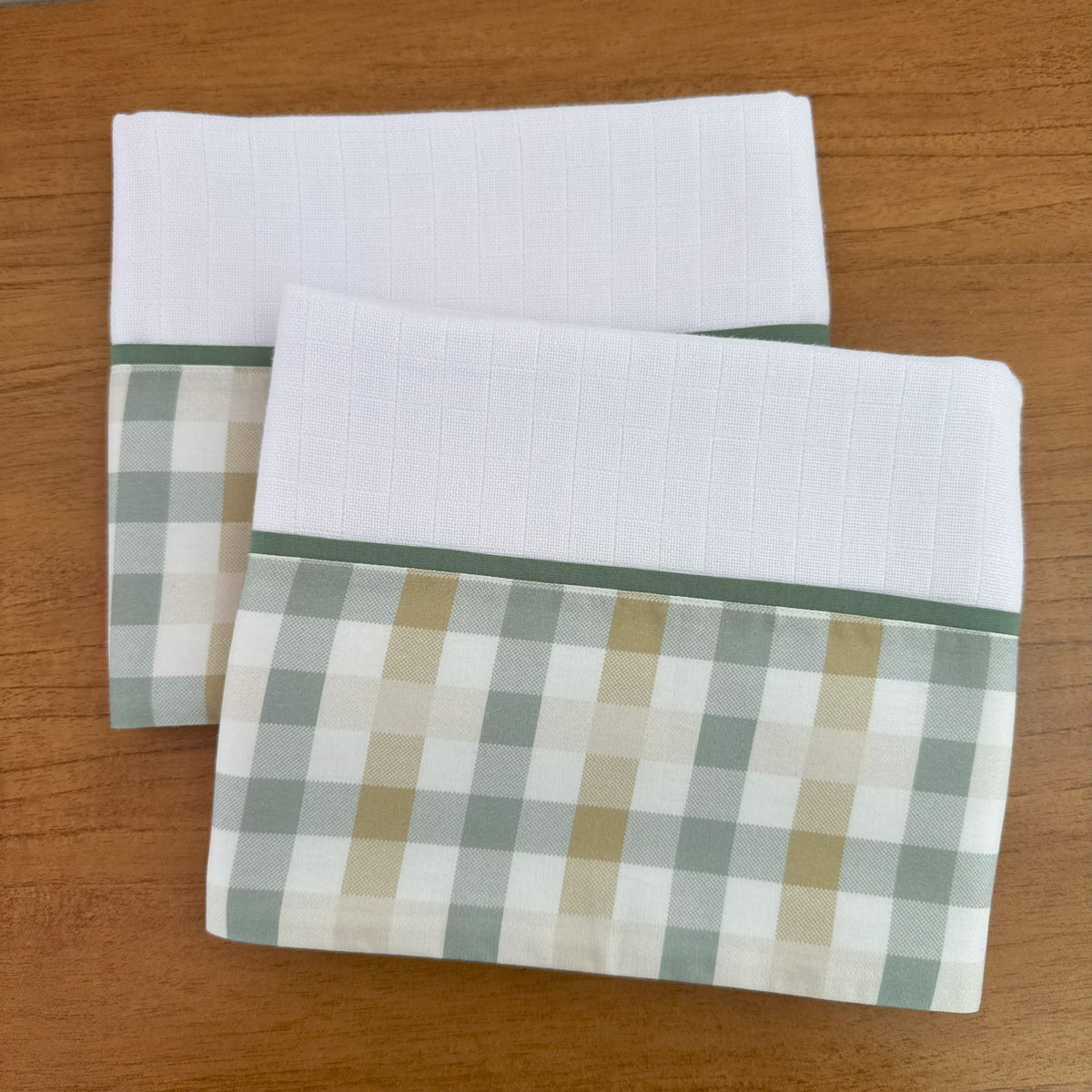 Kit Enxoval Ternura 10 peças – Xadrez Verde