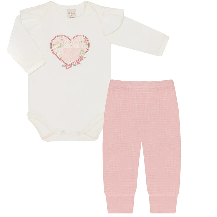 Conjunto Body e Calça em Ribana Mini&co