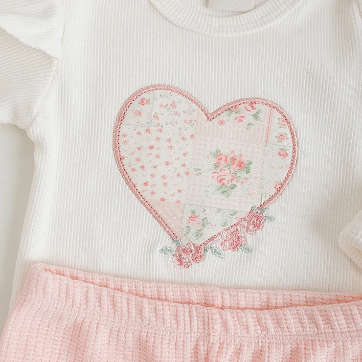 Conjunto Body e Calça em Ribana Mini&co