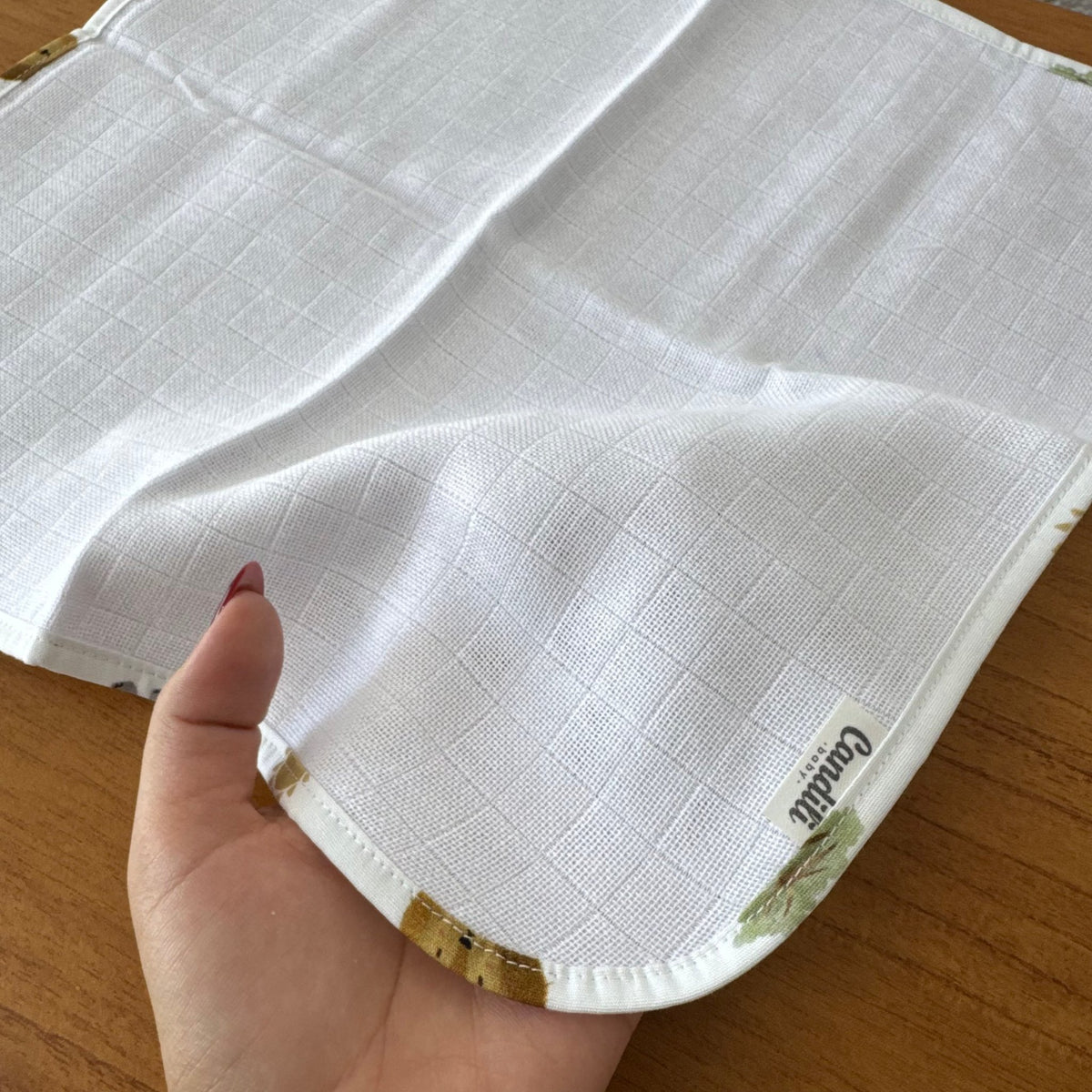 Kit Enxoval Fraldas de Boca 3 Peças – Safari Banho de Sol
