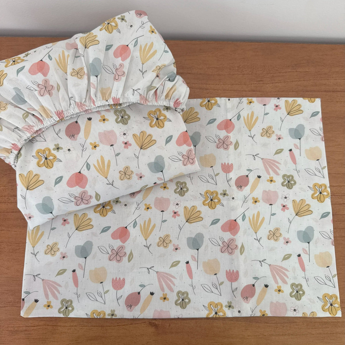 Jogo de Lençol 2 Peças 100% Algodão - Floral