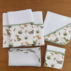 Kit Enxoval Essencial 5 Peças – Dinossauro