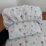 Jogo de Lençol 2 Peças - Flores e Folhas