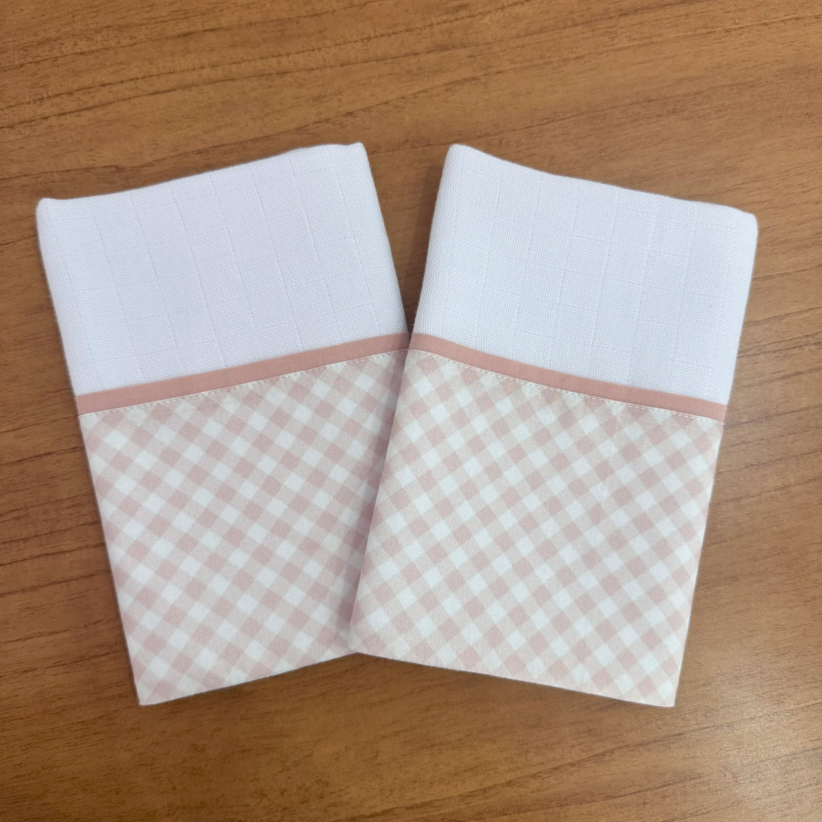 Kit Enxoval Ternura 10 peças – Xadrez Rosa
