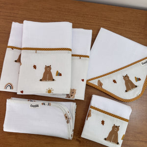 Kit Enxoval Essencial 5 Peças – Amigos do Urso