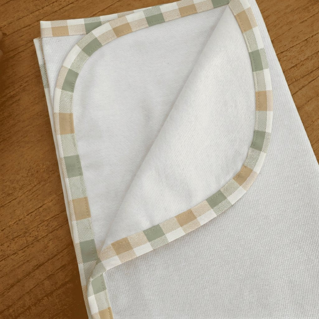 Cueiro Flanelado Premium 100% Algodão - Xadrez e Cores