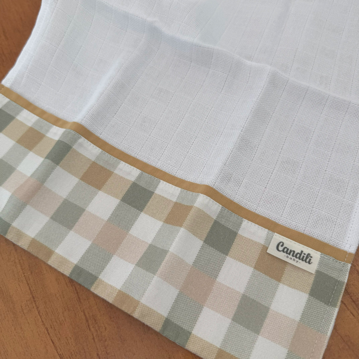 Fralda de Boca Barradinho Premium 100% Algodão - Xadrez e Cores