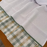Fralda Grande Multiuso Premium 100% Algodão - Xadrez Verde