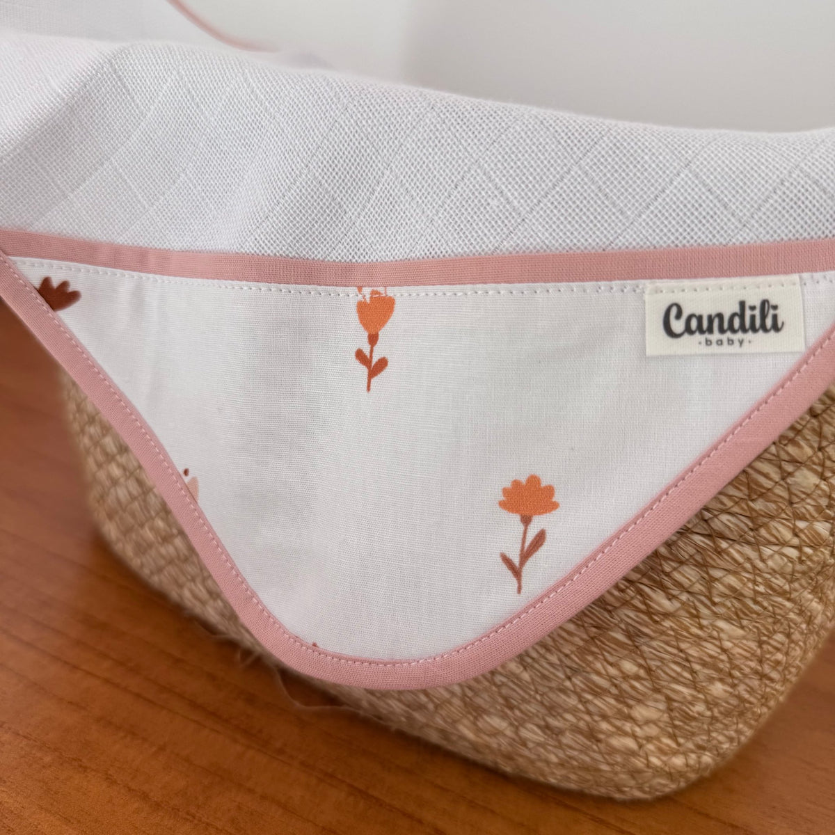 Fralda de Boca Cantinho Premium 100% Algodão - Florescer