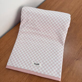 Kit Enxoval Ternura 10 peças – Xadrez Rosa