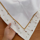 Cueiro Flanelado Premium 100% Algodão - Folhas de Outono