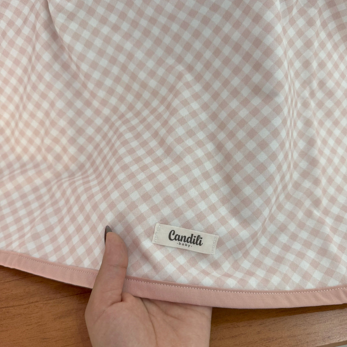 Manta de Bebê Dupla Face Microsoft - Xadrez Rosa