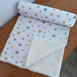 Cobertor de Bebê Carneirinho Sherpa - Estrelas