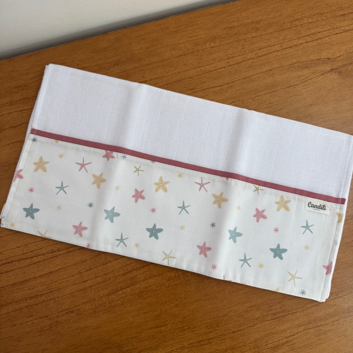 Fralda de Ombro Premium 100% Algodão - Estrela do Mar