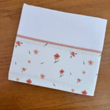 Fralda Grande Multiuso Premium 100% Algodão - Flores e Folhas