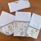 Kit Encanto 4 Peças: Fraldas de Boca e Fralda de Ombro - Pequeno Astronauta