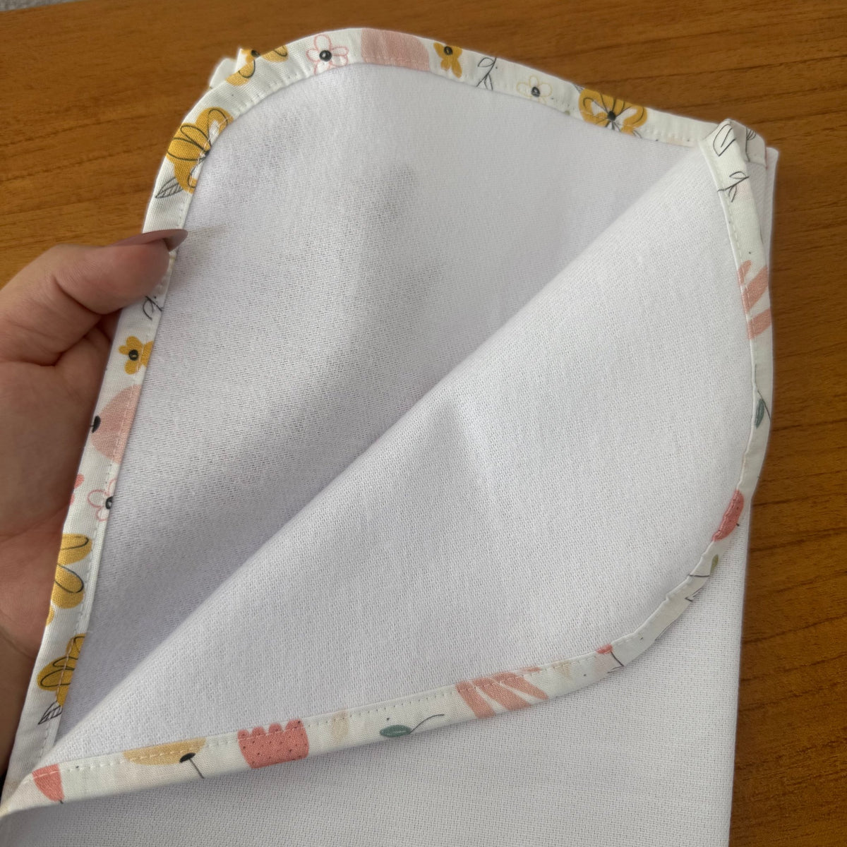 Cueiro Flanelado Premium 100% Algodão - Floral