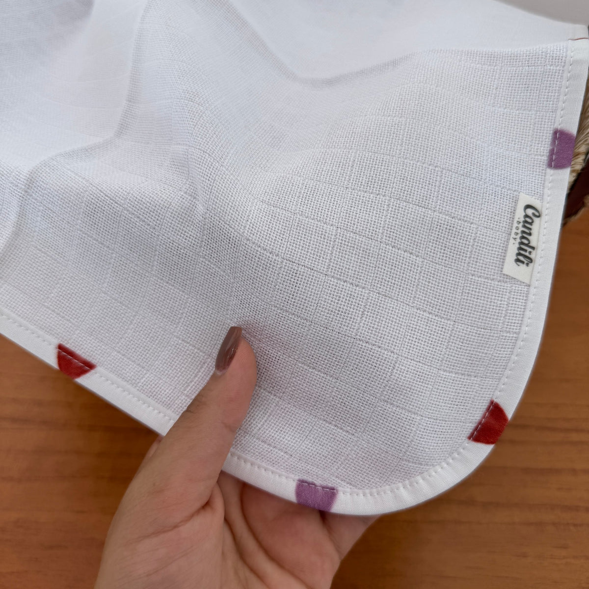 Kit Enxoval Fraldas de Boca 3 Peças – Corações