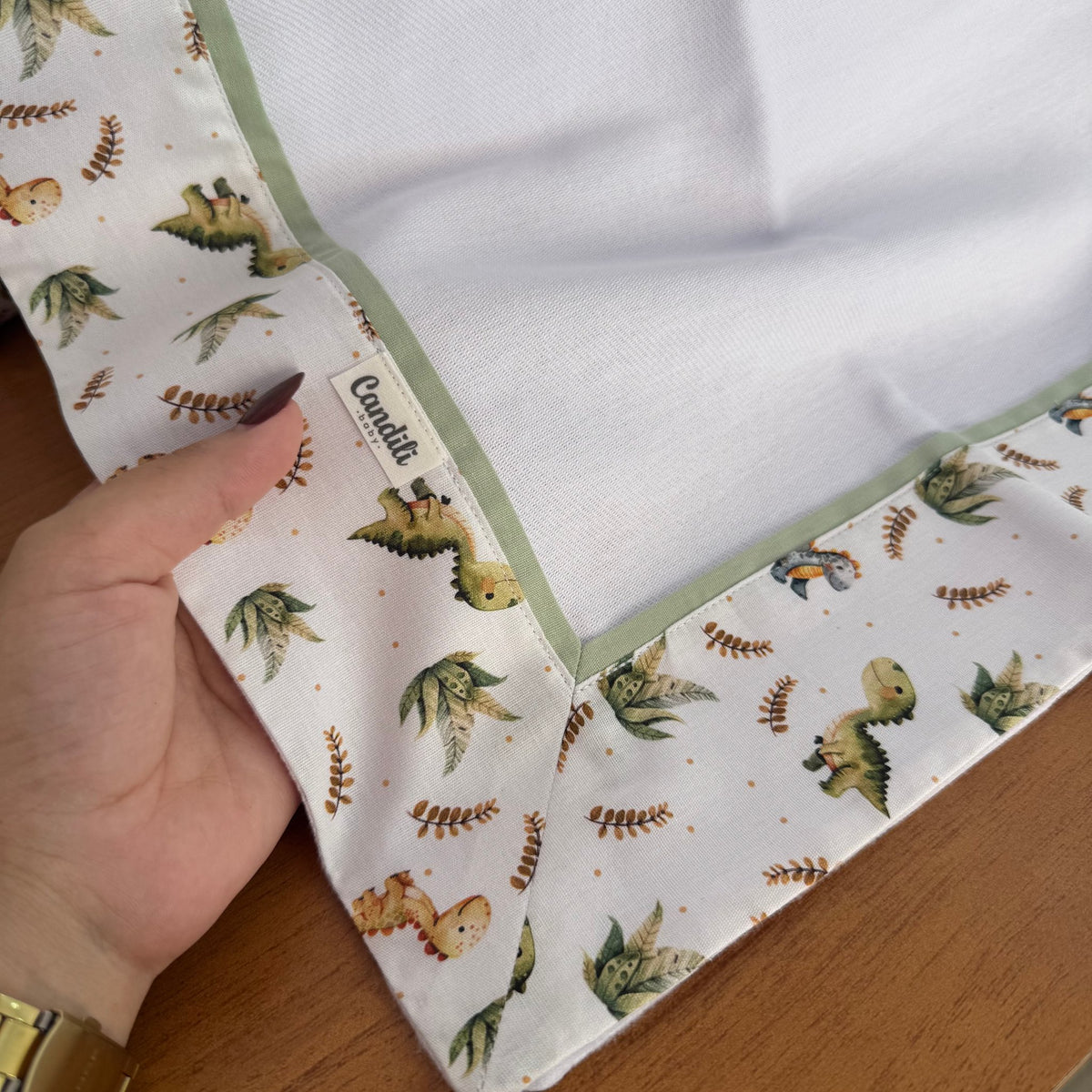 Cueiro Flanelado Premium 100% Algodão - Dinossauro
