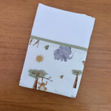 Kit Amamentação 2 Peças: Fralda de Ombro e Fralda de Boca - Safari Banho de Sol