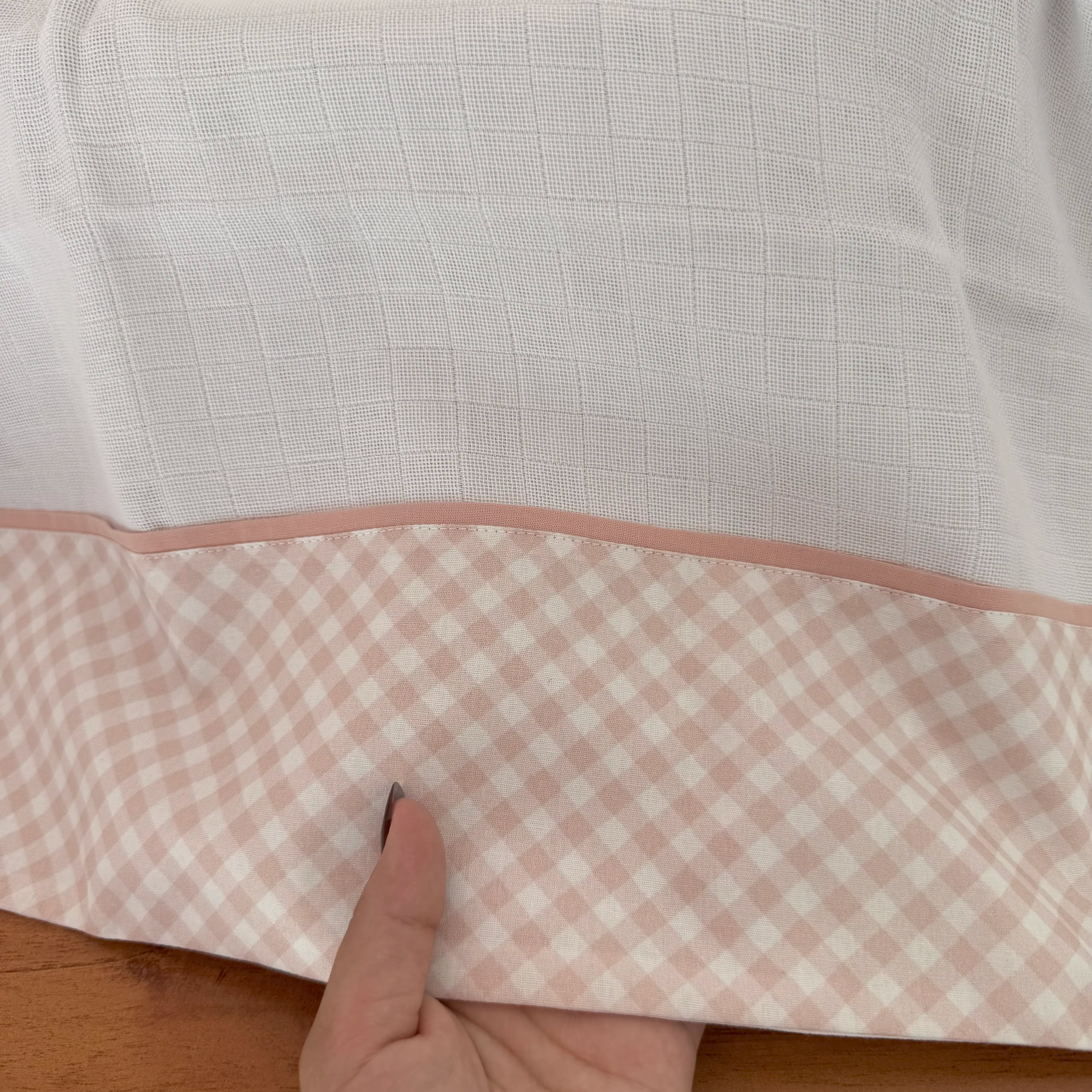 Fralda Multiuso - Xadrez Rosa