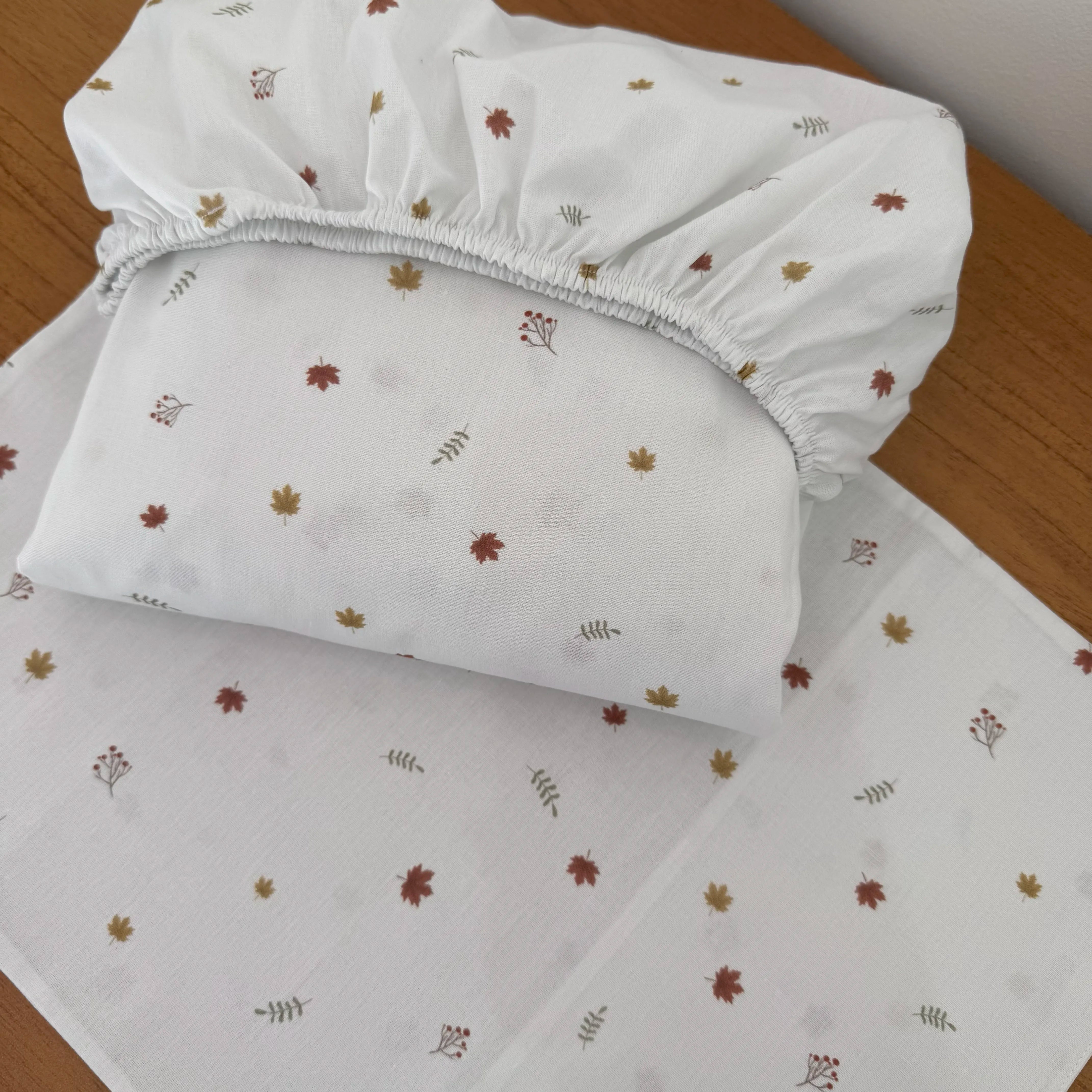 Jogo de Lençol 2 Peças - Folhas de Outono