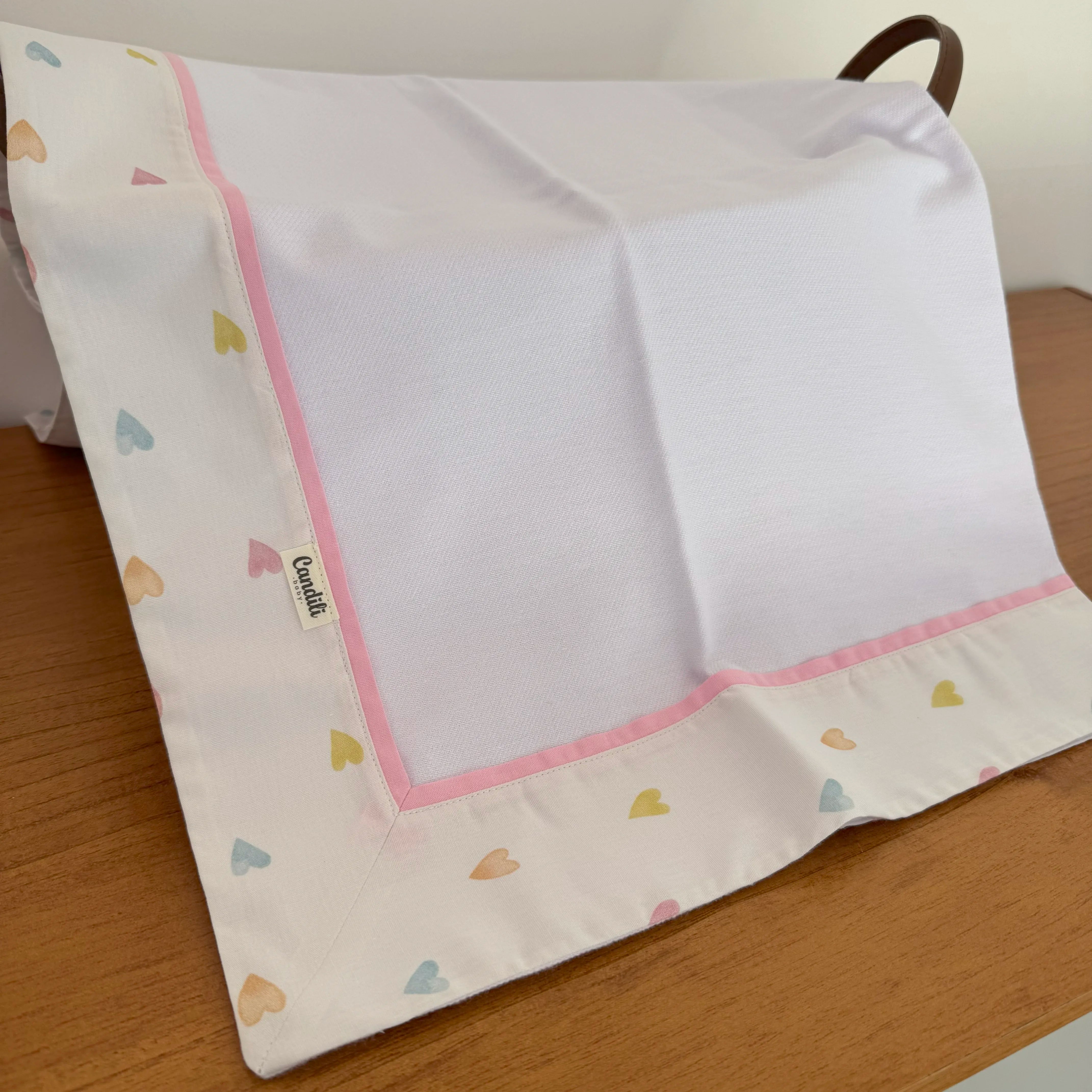 Cueiro Flanelado - Corações Coloridos