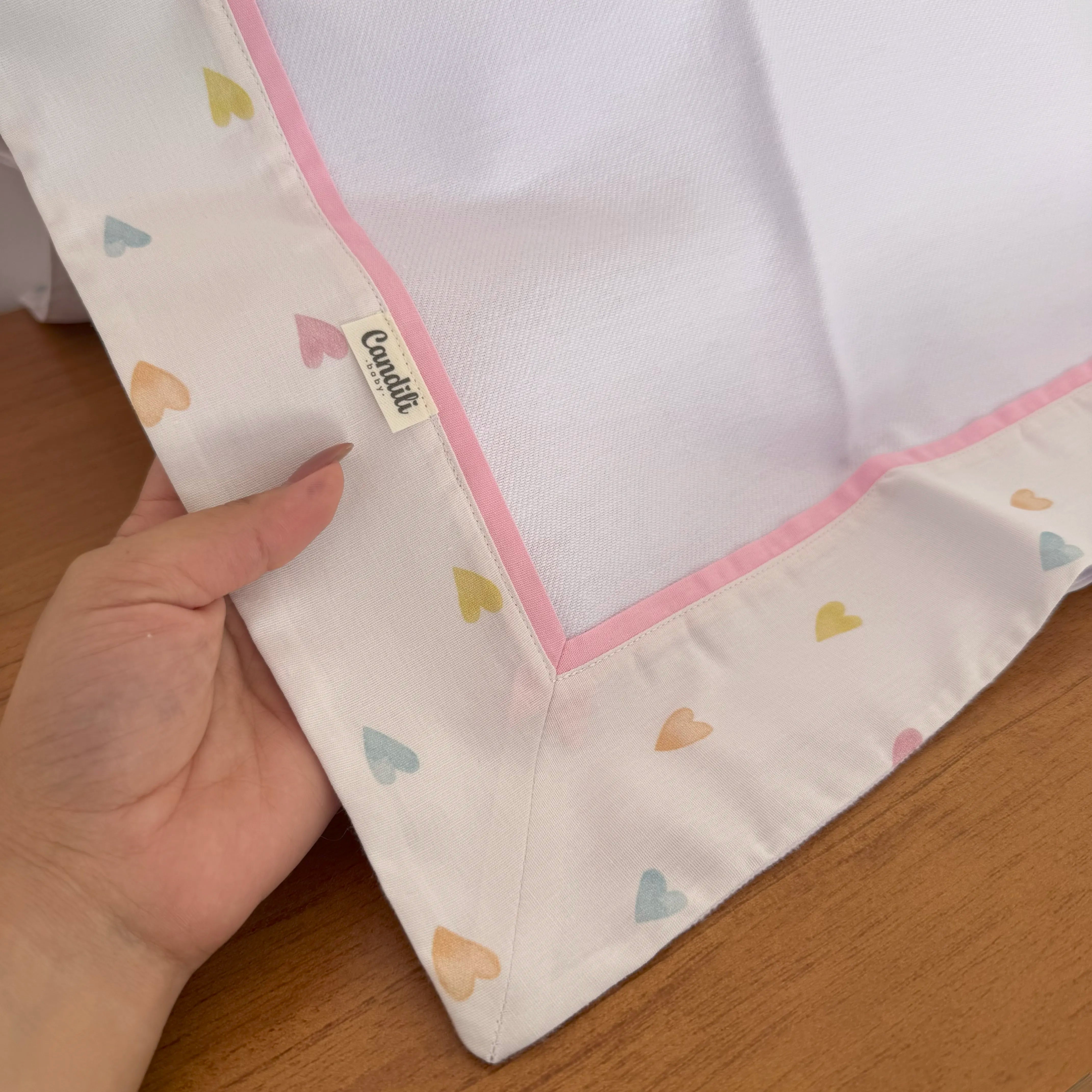 Cueiro Flanelado - Corações Coloridos