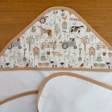 Toalha Fralda de Banho com Capuz Premium - Fazenda Feliz