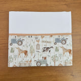 Kit Afeto 6 Peças: Fraldas de Boca, Fralda de Ombro, Fralda Multiuso e Toalha de Banho - Fazenda Feliz