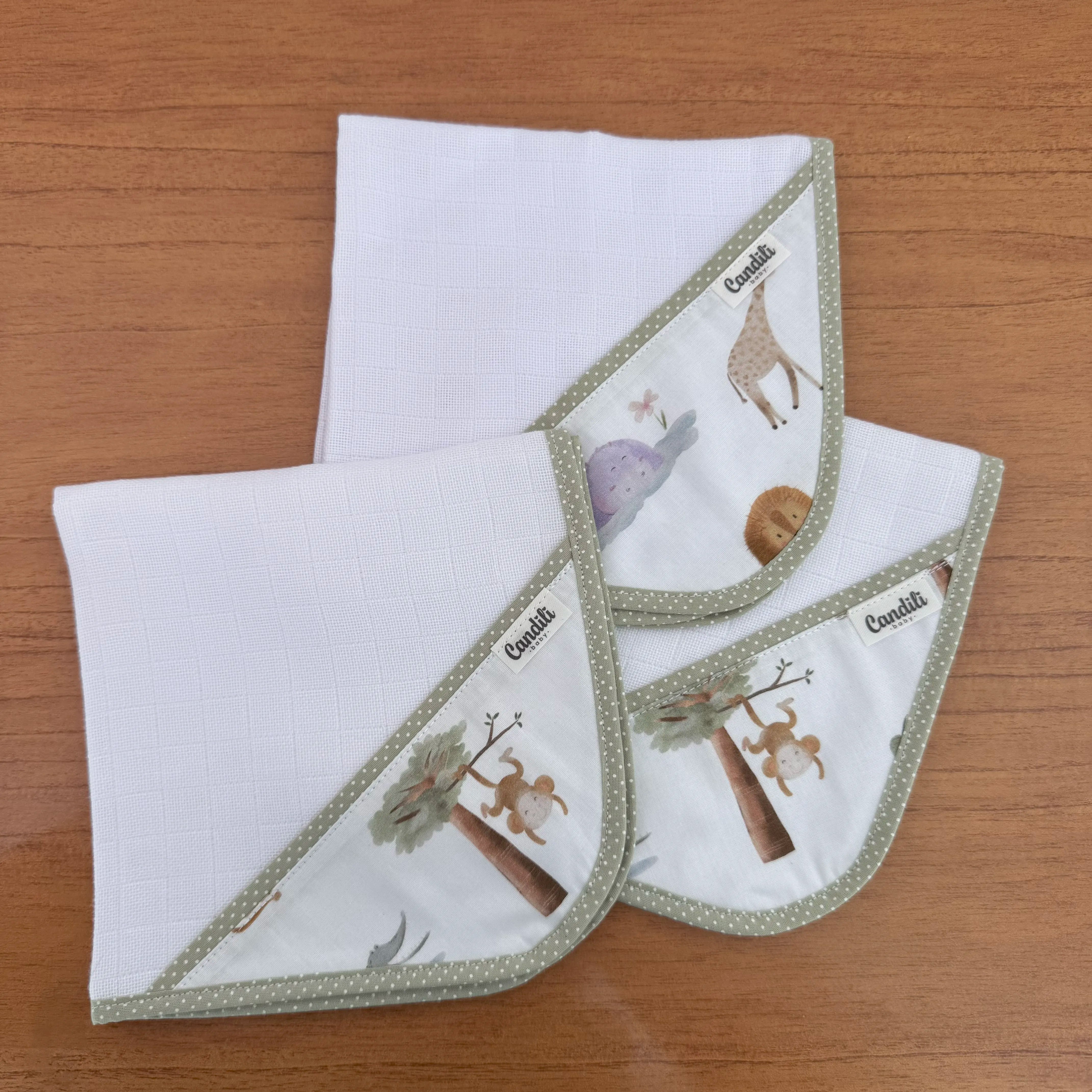 Kit Maternidade 20 peças - Safari Banho de Sol