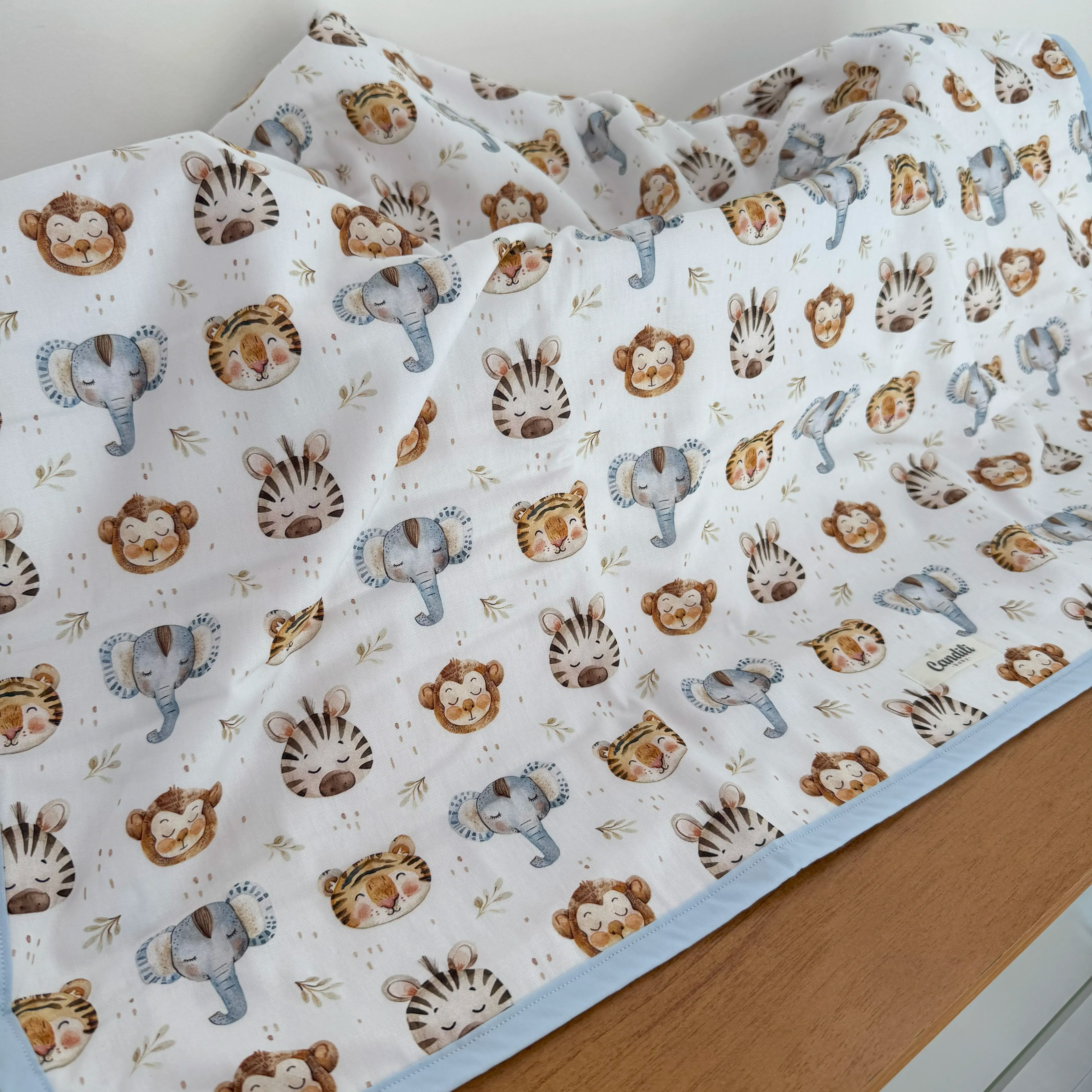 Manta Dupla Face - Animais da Savana