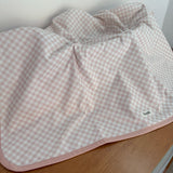 Manta Dupla Face - Xadrez Rosa