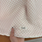 Cobertor Carneirinho - Xadrez Rosa