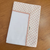 Cueiro Flanelado - Xadrez Rosa