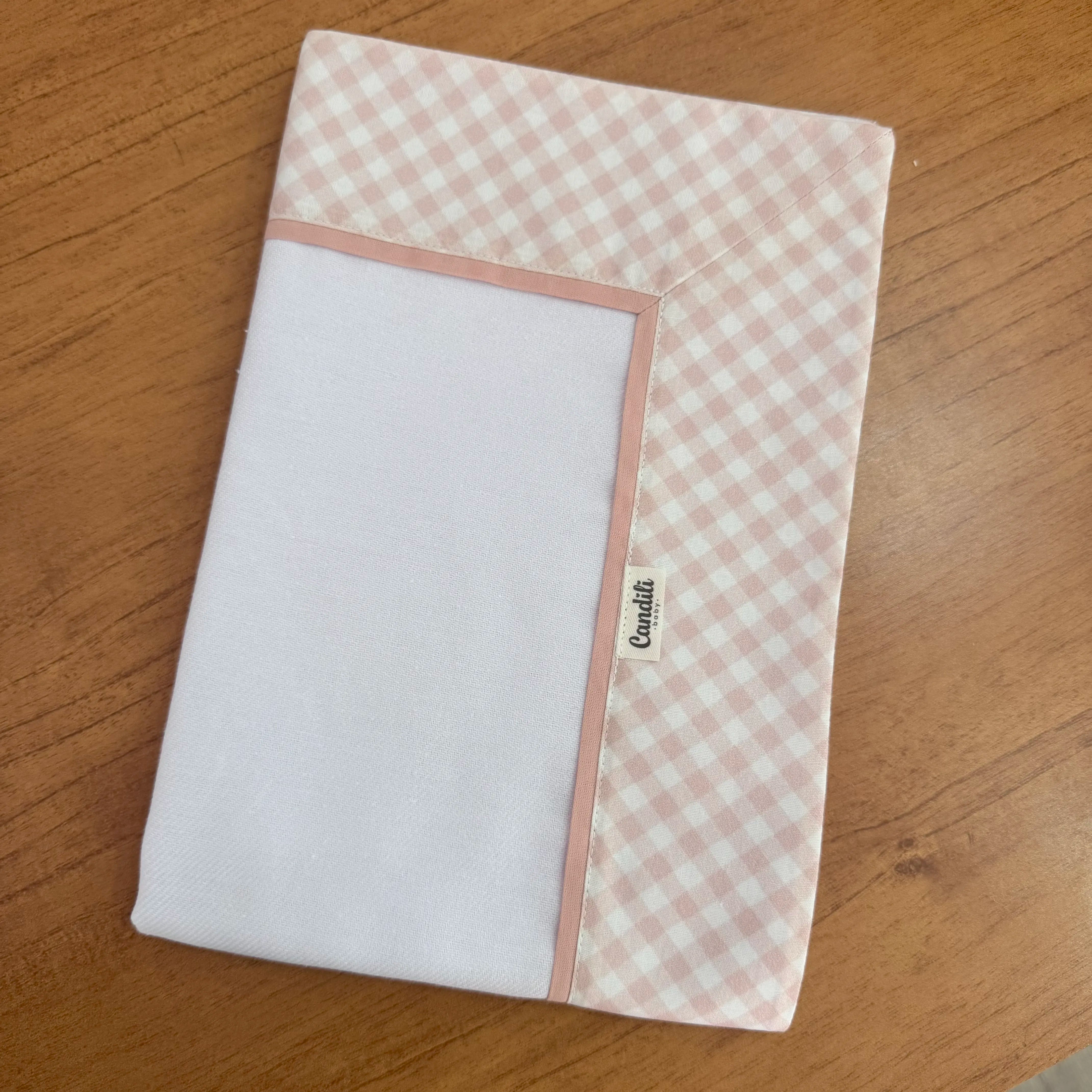 Cueiro Flanelado - Xadrez Rosa