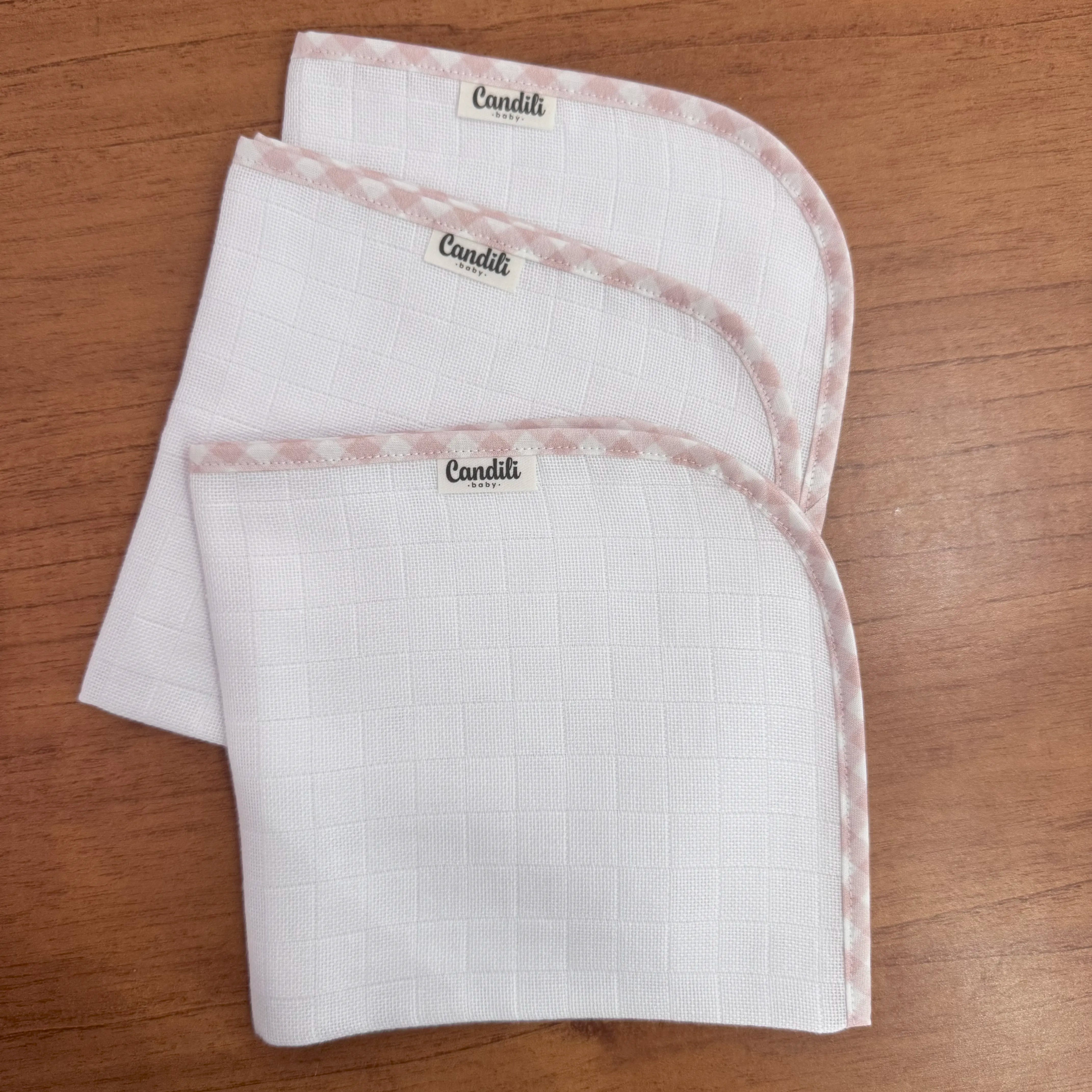 Kit Maternidade 20 peças - Xadrez Rosa