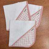 Kit Maternidade 20 peças - Xadrez Rosa