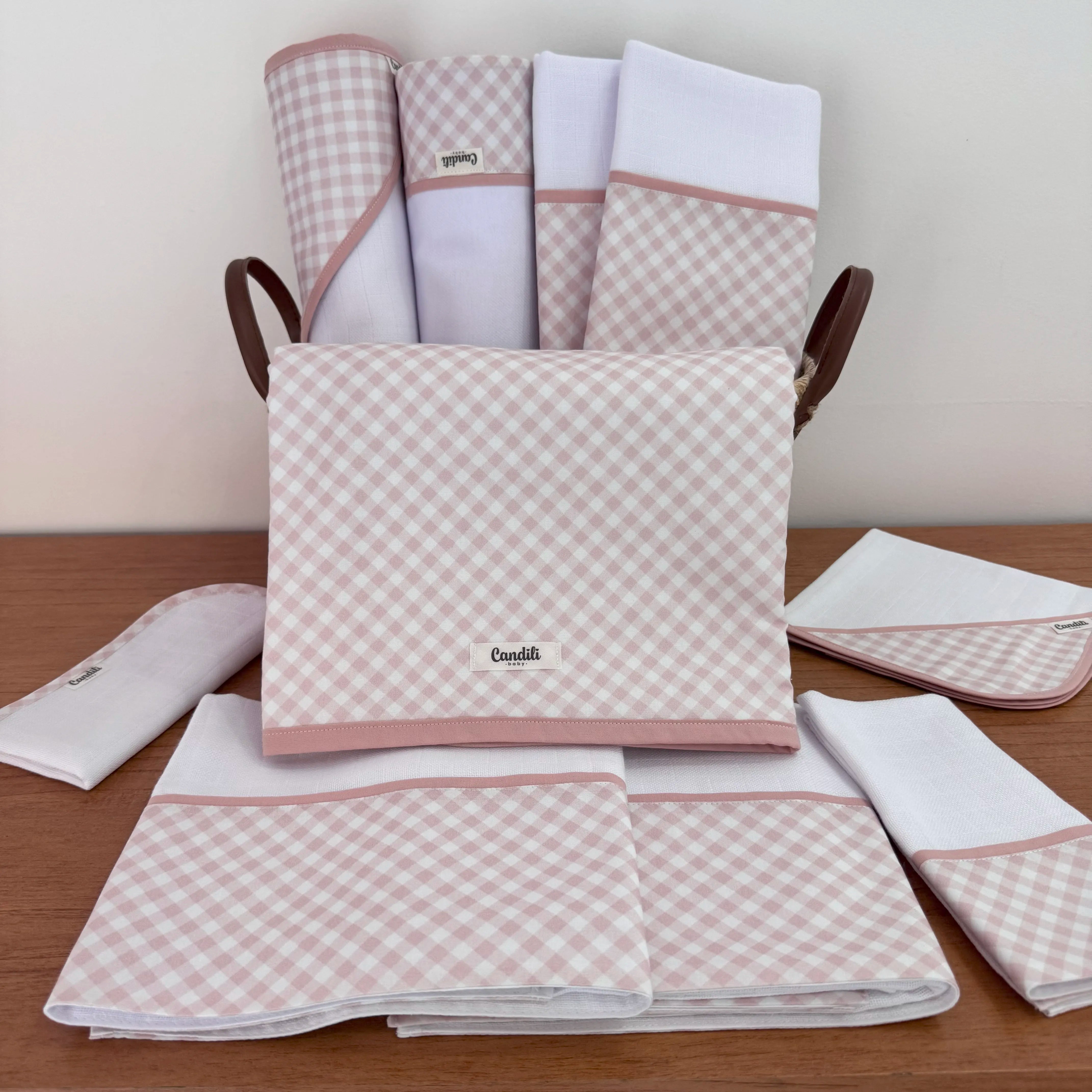 Kit Ternura 10 peças - Xadrez Rosa