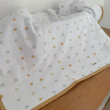 Manta Dupla Face - Bolinhas Neutras