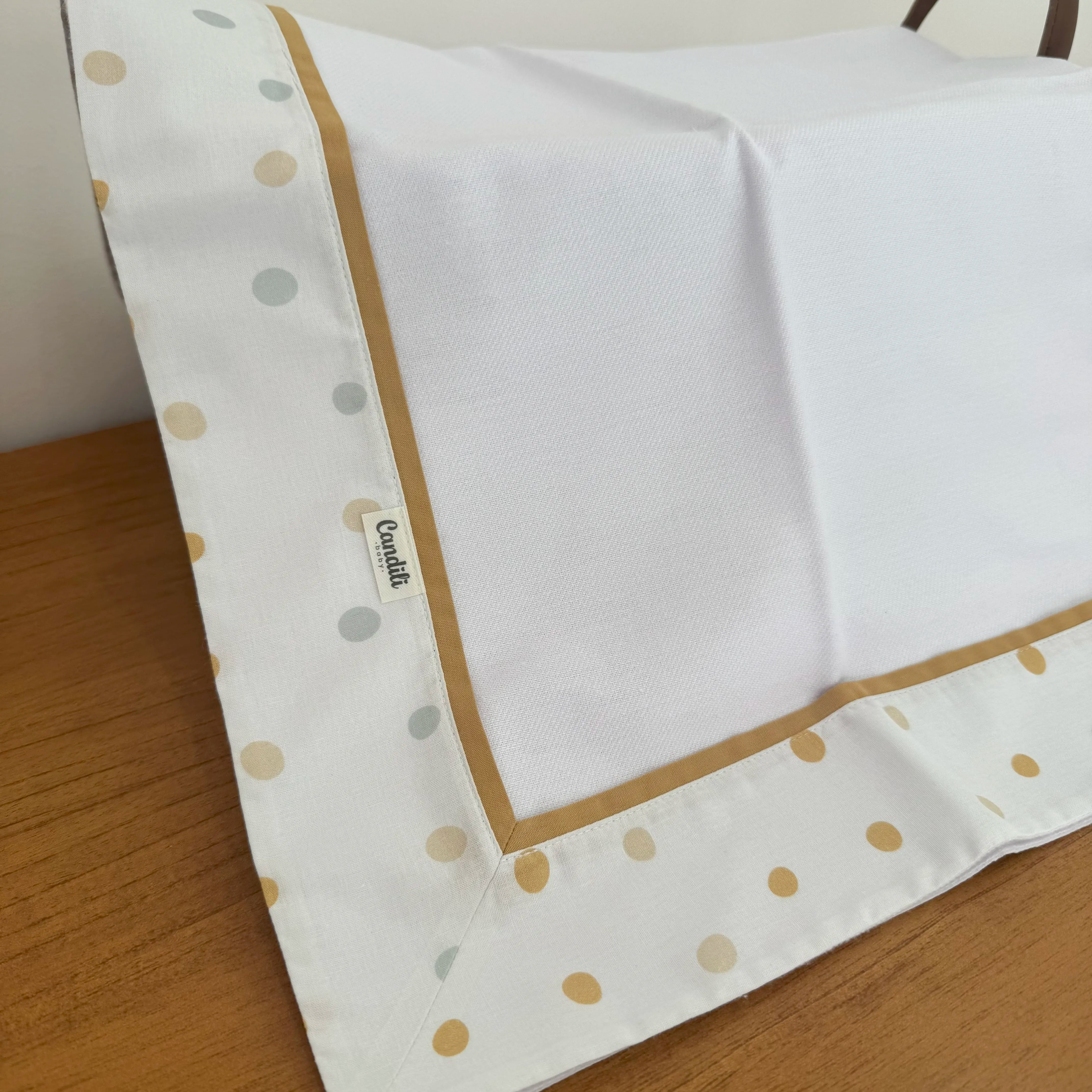 Cueiro Flanelado - Bolinhas Neutras