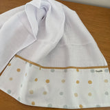 Fralda de Ombro - Bolinhas Neutras