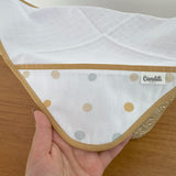 Fralda de Boca Cantinho - Bolinhas Neutras