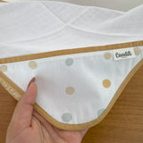 Fralda de Boca Cantinho - Bolinhas Neutras