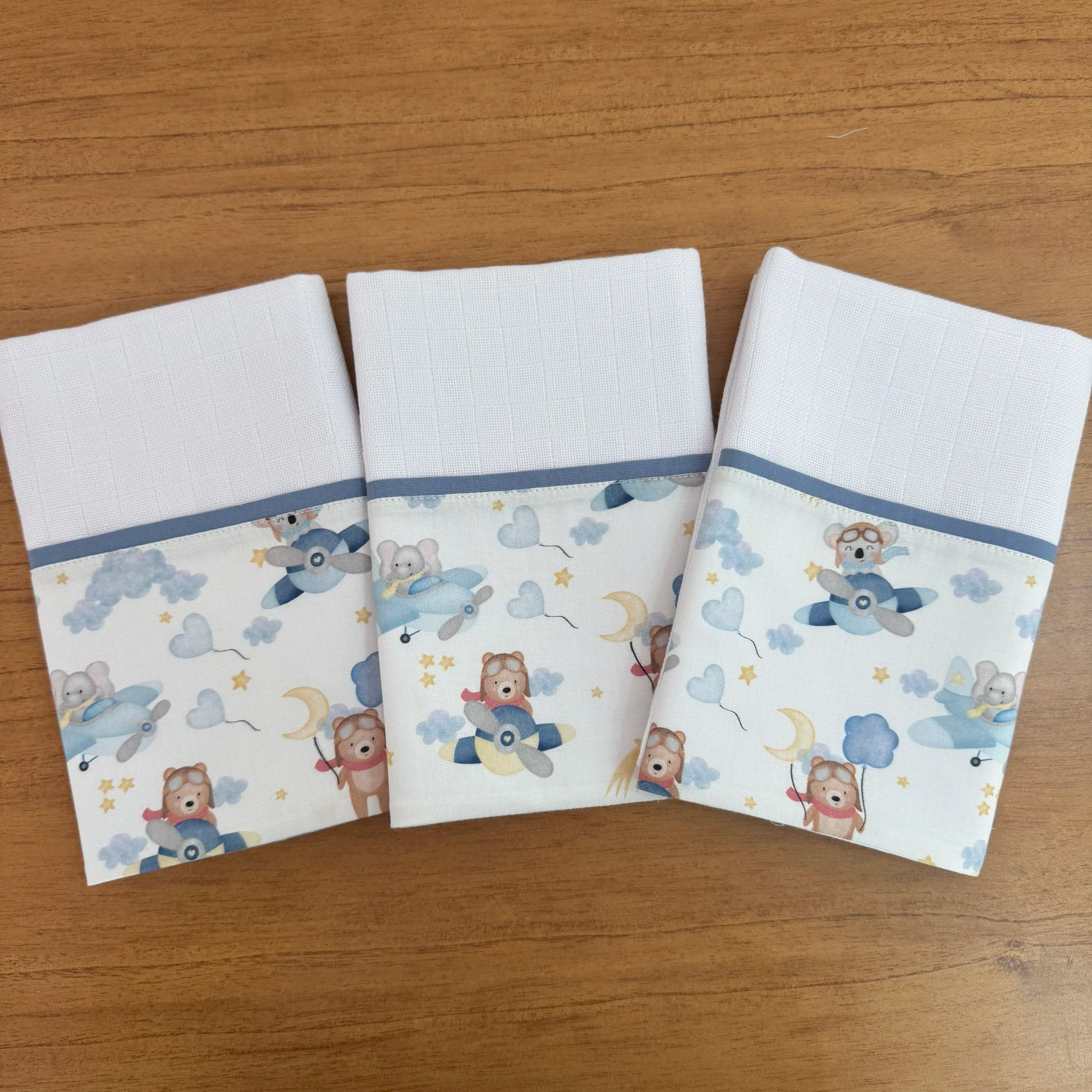 Kit Maternidade 20 peças - Ursinho Aviador