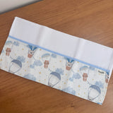 Fralda de Ombro - Balões e Paraquedas Azul