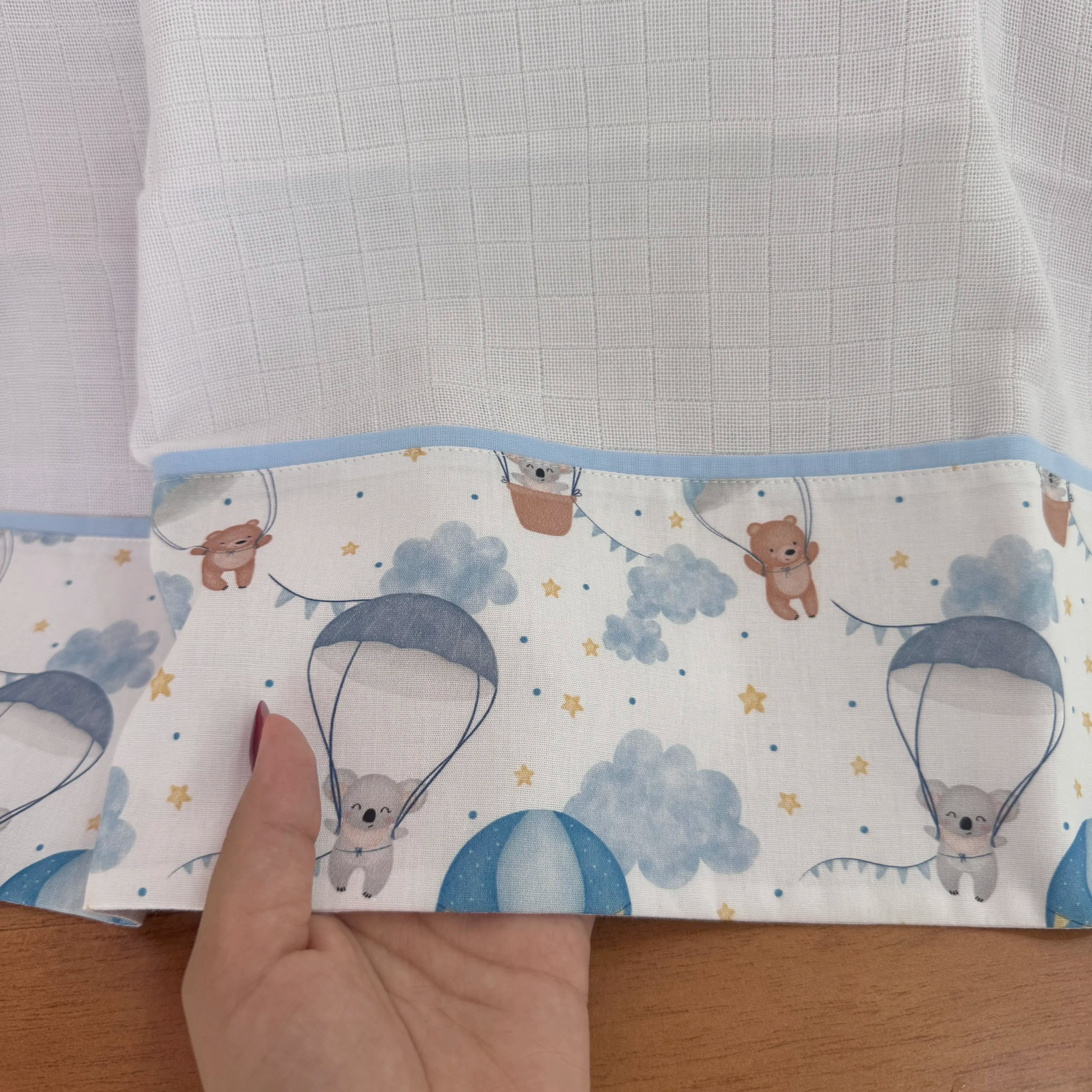 Fralda Multiuso - Balões e Paraquedas Azul